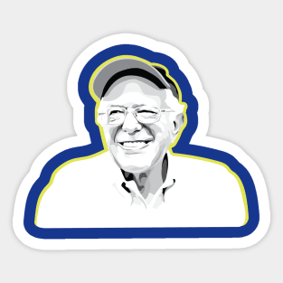 Smiling Bernie Sanders Sticker